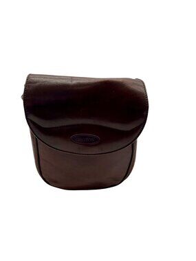 Oroton Brown Leather Crossbody Bag
